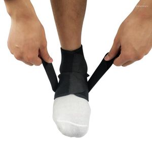 Enkelsteun buiten sportband zwart verstelbare voet elastische brace guard protector voetbalbasketbal