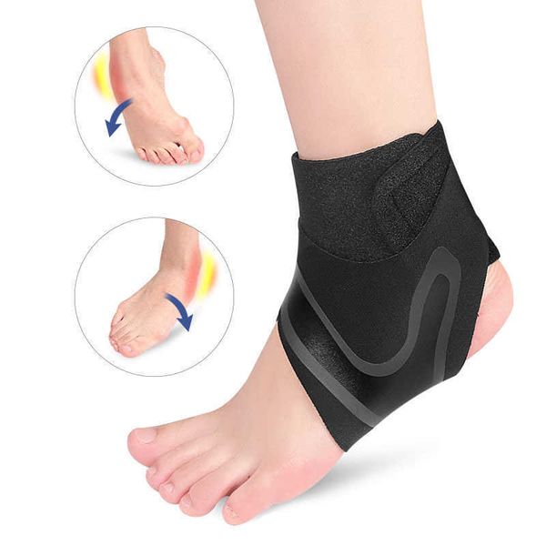 Soutien de la cheville Support stabilisateur de sport Chaussettes de soutien des manches Chaussettes de compression Talon Bandage anti-pression Sangle de cheville P230523