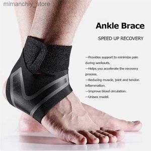 Support de cheville Tendon Blessure sportive Stabilisateur Pied Basketball Ank Support Football Entorse Compression Sangle Douleur Wrap Brace Ank Reli Q231124