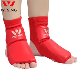 Enkelsteuning wesing pu lederen instap guard voeten beschermer met groot formaat voor wushu sanda muay thai training bokstraining 230418