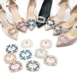 Anklets 1pc Ladies Shoe Clip gesp voor hoge hak Women Wedding Bride Rhinestone Decorations Detachable Accessories