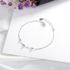 Bracelets de cheville 2022 tibétain ruban perle boule pied carré cheville Bracelet pour femmes femme mode coréenne étudiant chaussures accessoires en gros