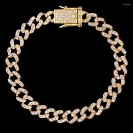 Bracelets de cheville 2023 mode brillant cristal cubain Bracelet de cheville pour femmes hommes glacé luxe strass coeur papillon plage bijoux