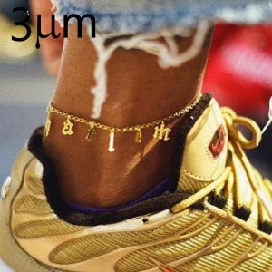 Enkelbanden 3umeter mode oude Engelse naam anklet gotisch pepndent schoonheid custom vintage lettertype gepersonaliseerde brief hangers cadeau