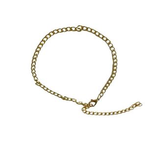 Chevilles 4 mm marin lien chaîne couleur cheville pouces bracelet de cheville cubaine pour femmes hommes imperméables drop fli dh1av