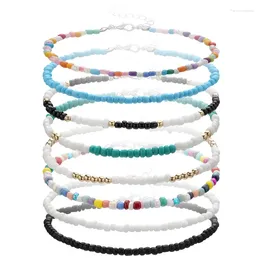 Bracelets colorés Bohemian anglang bohemiens pour femmes bijoux faits à la main de la plage d'été