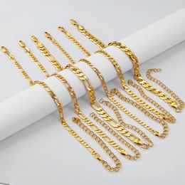 Anklets Anniyo Lengte 21 cm 9cm Goldsilver Color Anklet for Women enkelband sieraden voetketen #151916 230328