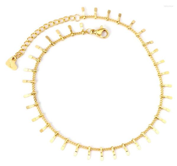 Tobilleras Bohemia Pulsera Tobillera Para Mujer Borla De Acero Inoxidable Encanto De Estrella De Mar Cadena De Eslabones De Color Dorado En El Pie Regalo De Joyería De Moda