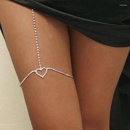 Chevilles Bohemian Crystal Heart jambe chaîne de jambes sexy bijoux pour femmes taille de la taille du ventre