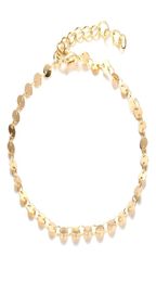 Anklettes Femmes classiques Bracelet de cheville Bijoux de pied Gold Chain de couleur Gold Brand Design Fashion For Girl Gift2346498