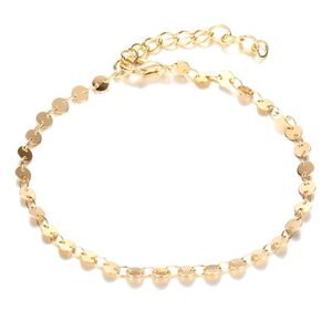 Anklets Klassieke Vrouwen Anklet Armband Voet Sieraden Gouden Kleur Ketting Simple Merk Ontwerp Mode voor Meisjes Gift