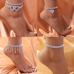 Anklets Modeketen voor vrouwen die een enkelarmband op been vrouwelijk trouwfeestje sieraden Accessoires dagelijks slijtage