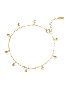 Enkelbanden Lii Ji Delicate 14k Gold Filled enkelbandje armband geen vervaging vrouwen sieraden cadeau