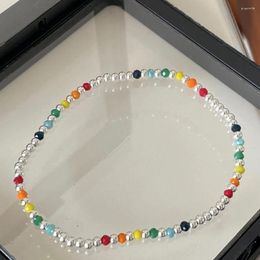 Bracelets de cheville multicolore perle jambe Bracelet élastique cheville chaîne été pied pour vacances plage fête cadeaux