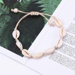 Bracelets de cheville en coquillage naturel, faits à la main, hawaïens, perles bohème, océan, vent, pieds, frange, chaîne de plage