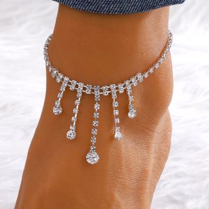 Bracelets de cheville nouveau pied bijoux Sier cheville lien chaîne pour femmes fille bracelets mode en gros livraison directe Dhacb