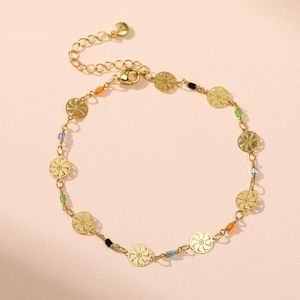 Bracelets de cheville ORNAPEADIA diamant cubique zircone or cheville mode pied chaîne menottes fleur cheville Bracelet pour femmes accessoires de plage