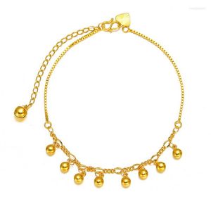 Enkelbanden pure gouden kleur multi kloks ketting voor dames strandvoet sieraden poot enkel armbanden accessoires