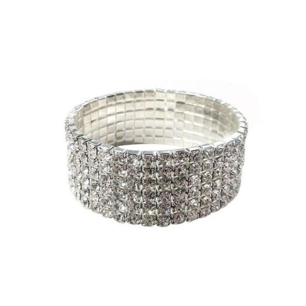 Bracelets de Cheville Ruban Or Strass Élastique Pour Les Femmes Bracelets De Cheville Sur La Jambe Bracelet Couches Cheville Pied Bijoux Drop Delivery Dh5Lj