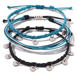 Bracelets de cheville chaîne cheville Bracelets corde imperméable tressé plage Boho pièce mignon amitié pied bijoux pour femmes adolescentes