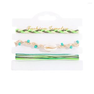 Bracelets de cheville imperméables, style Boho, disque d'étoile de mer, ensemble de bijoux de plage d'été pour femmes et adolescentes