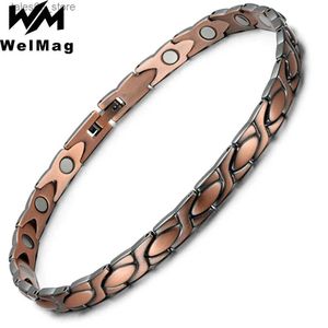 Enkelbanden Welmag 99,99% Zuiver Koper Enkelbanden voor Vrouwen/Mannen Magnetische Germanium Bio Energie Enkelbanden voor Artritis Vrouwen Sieraden Dropshipping Q231113