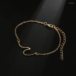 Bracelets de cheville classiques pour femmes, Style Simple, bohémien, vagues, dauphins, éléphant, pendentif, bijoux de pied pour filles