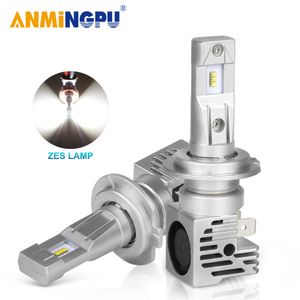 ANMINGPU H7 H11 H8 H9 H4 lampe H1 9005/HB3 9006/HB4 Led Canbus ZES puces 12000/LM 50W ampoules de phares de voiture