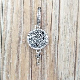 925 Sterling Silver kralen Regal Love Key hanger Charm Charms past Europese pandora -stijl sieraden armbanden ketting 797660cz annajewel