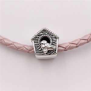 925 Sterling zilveren kralen Spring Bird House Charms past Europese pandora -stijl sieraden armbanden ketting 797045 Annajewel