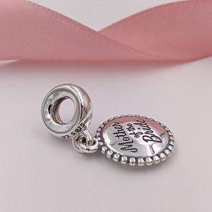 925 Sterling Silver Mother of the Bride gegraveerde Dange Bead Charms past Europese pandora -stijl sieraden armbanden ketting eng79116934 Annajewel