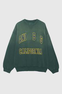 Anne Bing Designer Sweat à capuche California Letter Sweatshirt imprimé coton épaissis à sweat à sweat de créateur de cou rond Pull 962