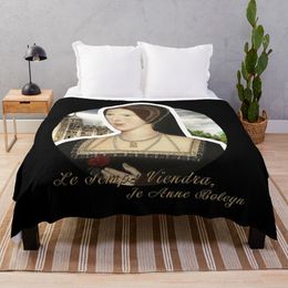 Anne Boleyn Citation Throket Couverture DÉCORATIVE COUVERNES DE SOFFA