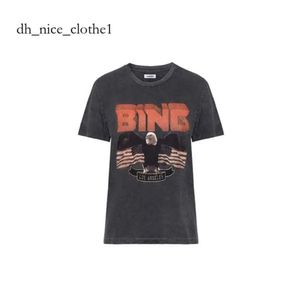 Annie Bing Shirt Designer vrouwen T-shirt Zomer Mode Korte Mouwen T-shirts Letters Gedrukt Tees Anime Shirt 4495