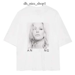 Annies Bing Shirt Womens T-shirt 24SS AB FEMMES DESGERIER ANNE Bing Fashion Classic Cotton Tee Nouveau Sunset Imprime