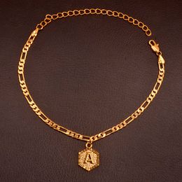 A-Z eerste letter Anklet for Women Fashion Alphabet Jewelry Gifts Foot Chain Girl