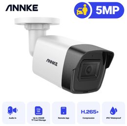 ANNKE 5MP PoE IP caméra de sécurité balle 2.8MM objectif Super HD caméra accès à distance détection de mouvement intégré micro Surveillance 240126