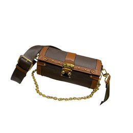 Jaarlijkse bestseller Papillon Trunk Designer Crossbody Tassen Dames Baguette Portemonnee Luxe Schoudertas Keten Klink Portemonnees Vintage Cross Body Tas Dames Mini Handtas