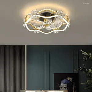 Jaarlijkse plafondventilatorlamp Hoofdslaapkamer Eetkamerlamp Luxe slimme verlichting