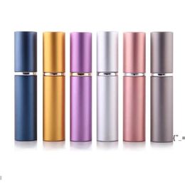 Anodisé 5 ml aluminium compact bouteille parfum Perfume après rasage atomiseur atomiseur parfum de verre scent-bouteille de bouteille mélangée bwe10612 parfum-