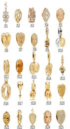 Anomokay Sterling 925 Silver Mix Style Gold Color Charms Pendant Bead Fit Bracelet Beste Diy Sieraden Maken Gift Q11208784065