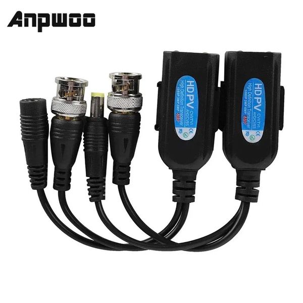 ANPWOO 1 paire Paire CCTV CCTV Coax BNC Video Power Balun Transmetteur au connecteur RJ45 Vente chaude