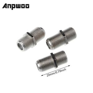 Anpwoo 10 PCS Barriles de carpinter Conector F Conectador de encendido Adaptador 4 Sky Plus HD TV Cable coaxial