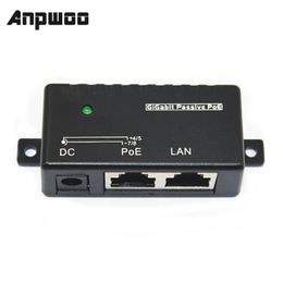 ANPWOO 1000Mbps 5V 12V 24V 48V/1A POE Inyector Splitter para la cámara IP Accesorios del módulo del adaptador POE