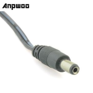 ANPWOO 10X DC POWER CONNECTEUR MALON TAILLE 2.1 / 5,5 mm Adaptateur de bougie de câble en queue de cochon 12V / 24V