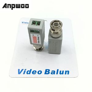 Anpwoo 1pcs Single 1 canal Transceptor pasivo de video BNC Adaptador coaxial para la cámara Balun CCTV DVR BNC UTP