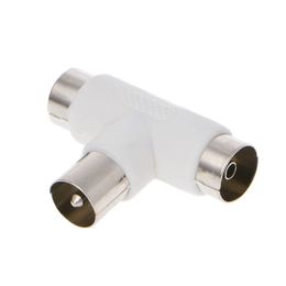 ANPWOO 2 voies TV t Splitter câble coaxial aérien mâle à 2x connecteurs féminins adaptateur2 Adaptateur coaxial