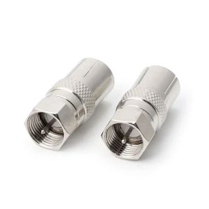 ANPWOO 2PCS F TYPE MANNELIJKE PLUG CONNECTOR SOCKET TO RF COAX TV AERIAL VROUWELIJKE RF-ADAPTERS- ADAPTER VOOR TV AERIAL