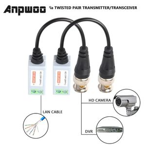 ANPWOO CCTV CAME CAME VIDEO PASSIVE BALUN BNC CONNECTEUR Adaptateur de câble coaxial pour les systèmes DVR de caméra analogique CCTV CCTV