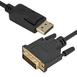 ANPWOO DP vers DVI Adapter Cable DisplayPort To DVI 24 + 1 Câble adaptateur 1,8 mètres 1080p Connecteur OEM OED.